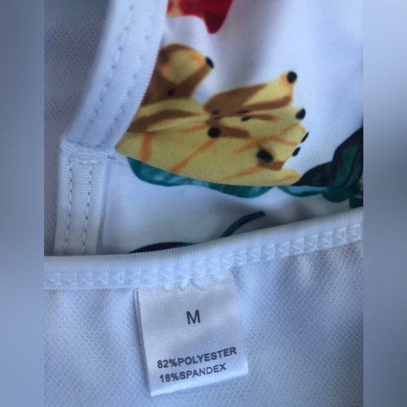 Tropical matching two piece bikini swimsuit set. Padded & zipper top NWOT⚡️SALE - Picture 8 of 12